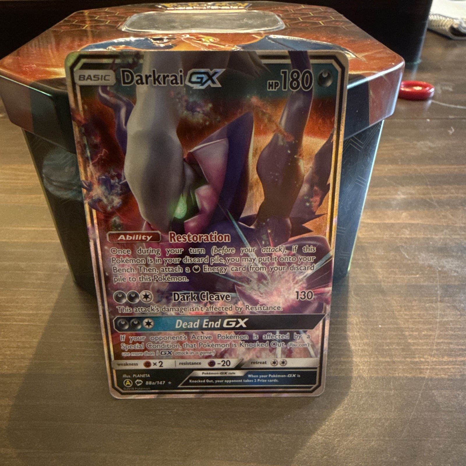 The Pokémon Company Darkrai GX 088A/147 Promo Alternate Art Holo English HP 180