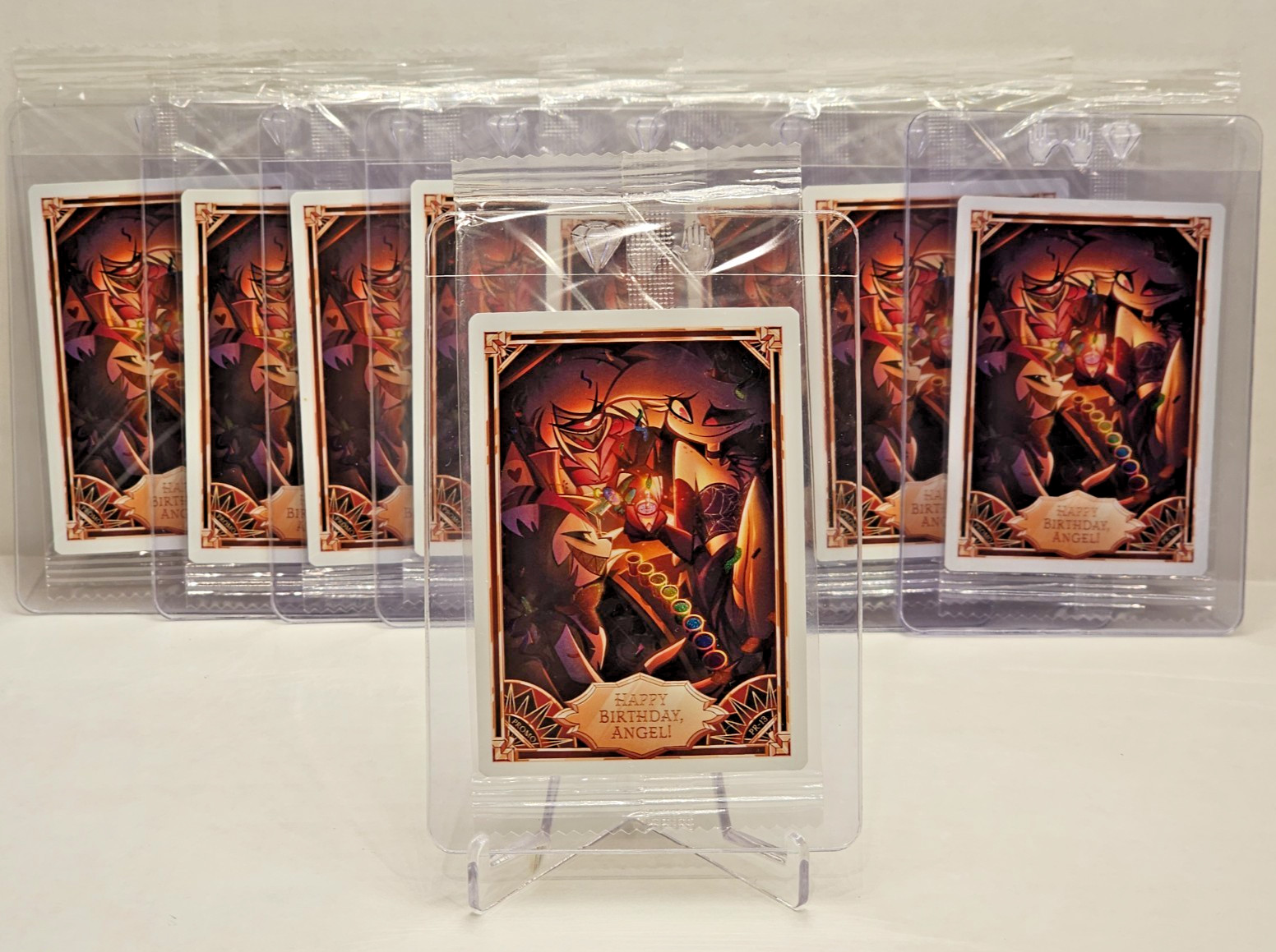 Hazbin Hotel Trading Card – Happy Birthday Angel – Foil Promo PR-13 – SEALED