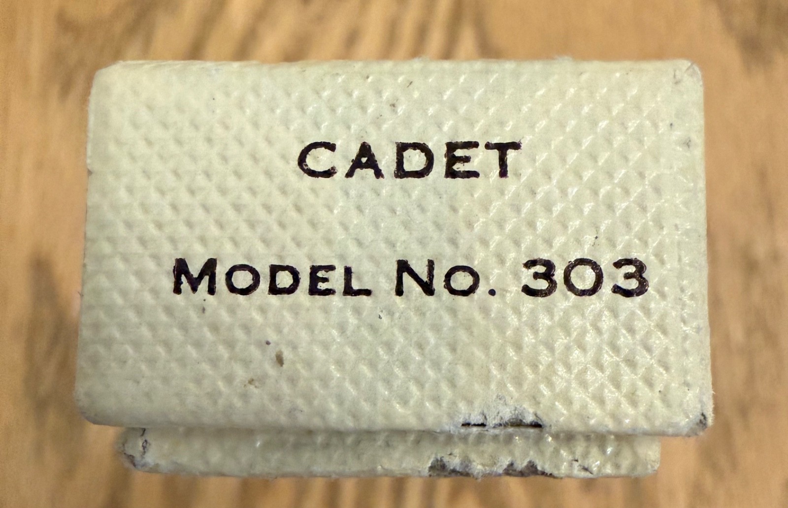 VINTAGE EARLY NO PATTERN NUMBER BUCK 303 CADET KNIFE USED IN RARE BOX SMRT2