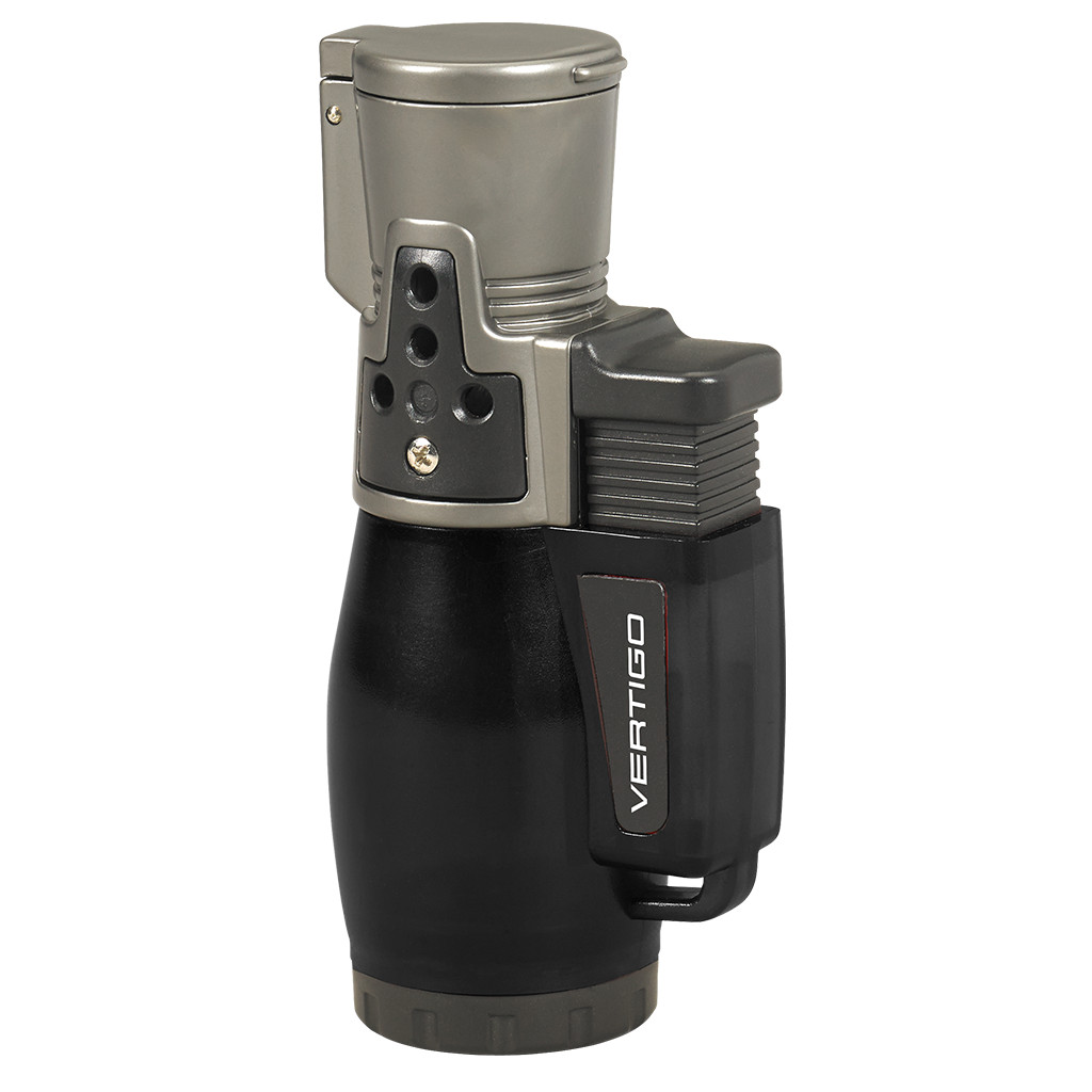 Vertigo Cyclone 2 Triple Torch Lighter Windproof Large Clear Fuel Tank