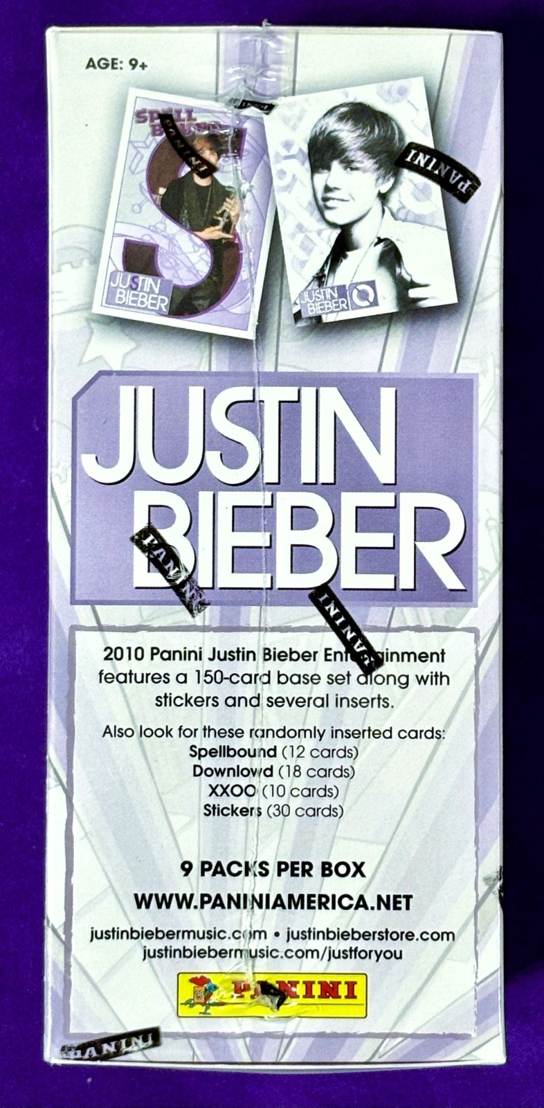2010 Panini Justin Bieber UNOPENED BOX * 9 SEALED PACKS * Drake ROOKIE Card RC ?