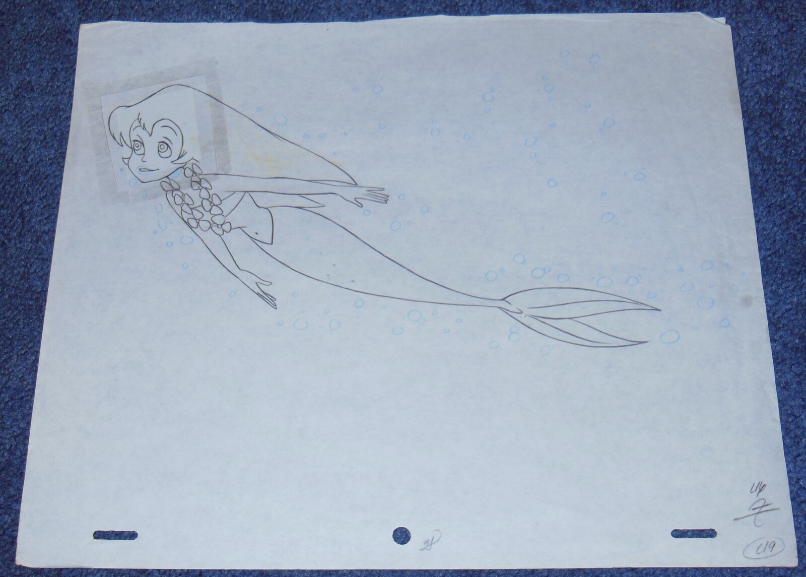 JAPANESE ANIMATION CELS LOT~ANIME~CARTOONS~LITTLE MERMAID~PRODUCTION ORIGINALS