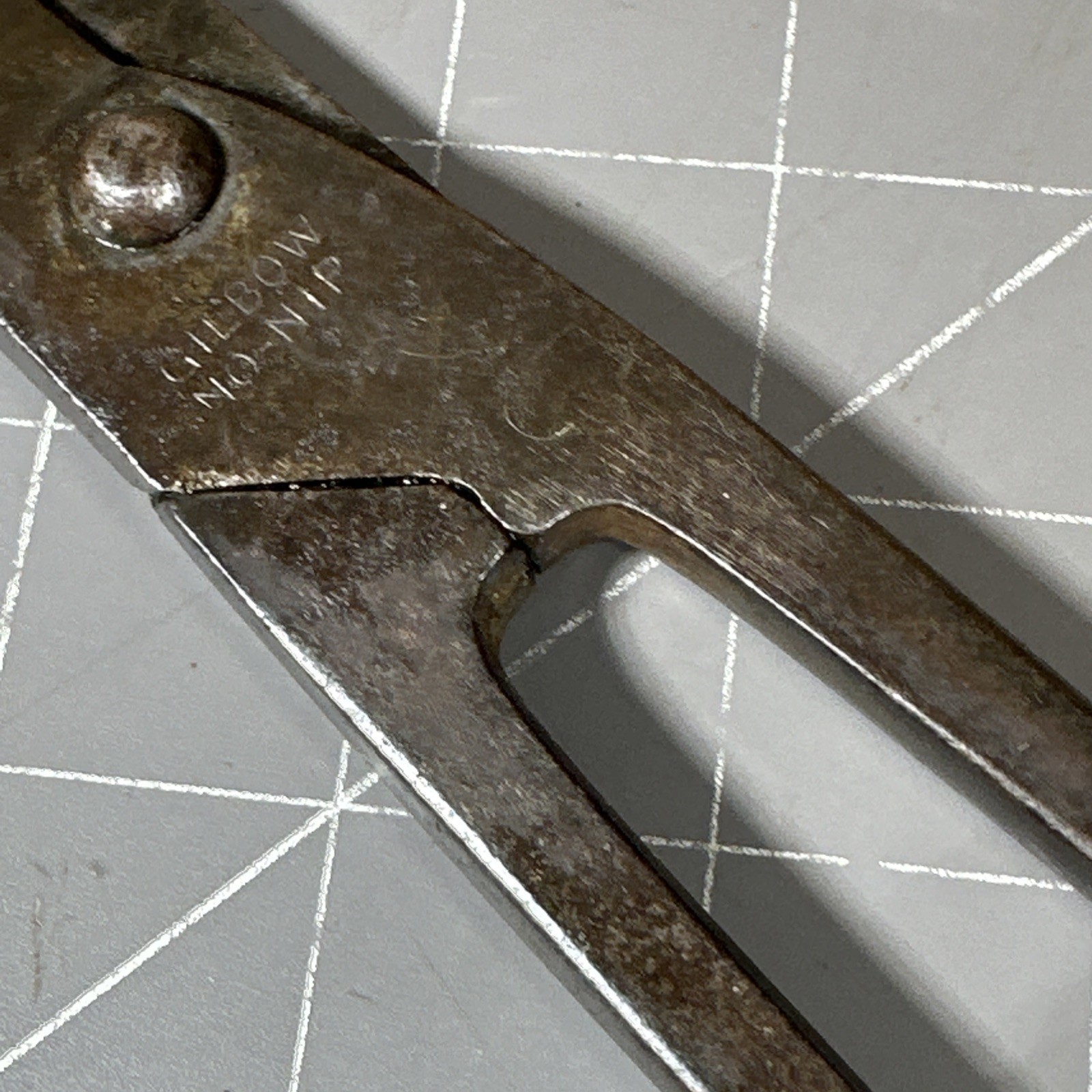 Vintage 1940s J W Ward Gilbow No 70 No Nip 9″ Tin Snips Tinmans Snips Sheffield