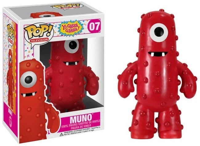 FUNKO POP TV YO GABBA GABBA #07 MUNO VAULTED VINYL FIGURE SEALED Ships FREE USA