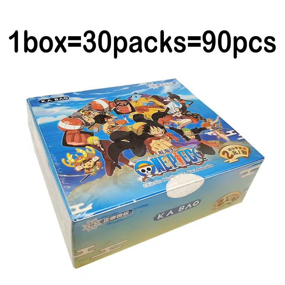 One Piece Official Trading Card 30 Pack Deluxe Booster Box Anime TCG Kabao Toei