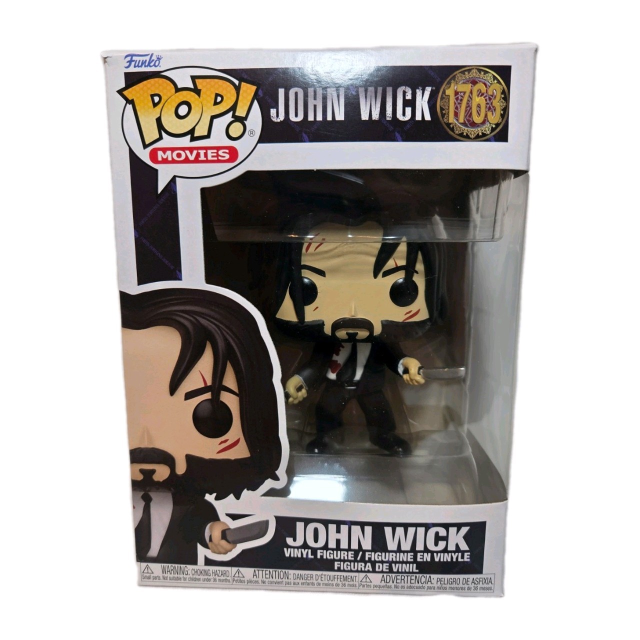 Funko Pop! Movies: John Wick #1763 John Wick (With Knives) (Bloody)