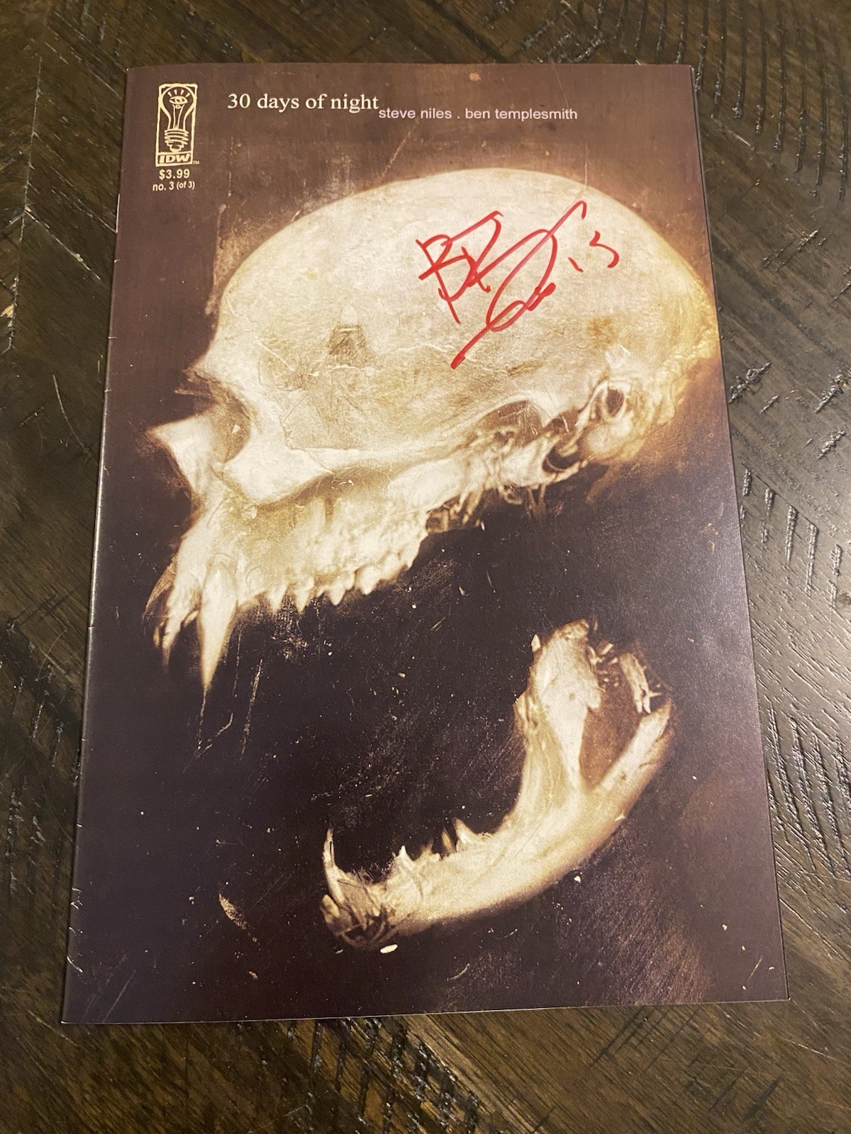 30 Days Of Night 3 SIGNED Templesmith 1st Print Niles Vampires IDW Gemini