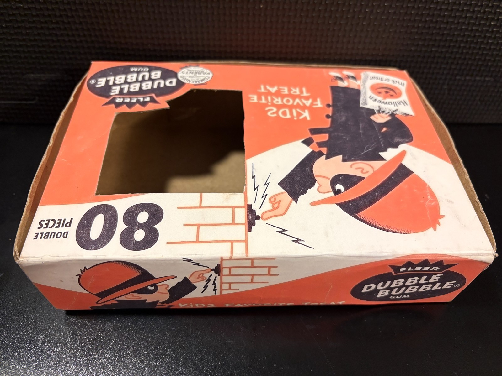 1950’s Dubble Bubble (Halloween, matte/light aged) – Empty custom design box