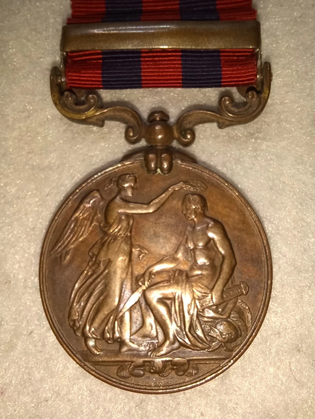 INDIA GENERAL SERVICE MEDAL 1854-95, 1 clasp, Burma 1885-7, Bronze issue