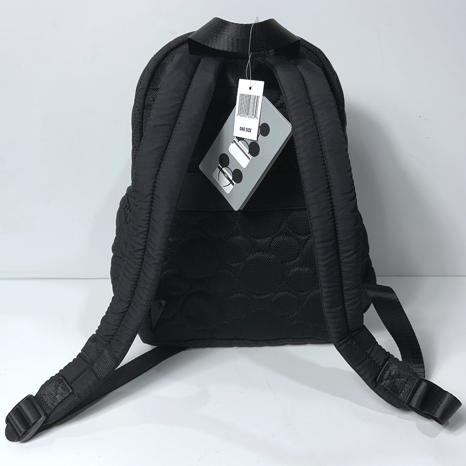 Disney Parks Mickey Mouse Quilted Mini Backpack Black Walt Disney World