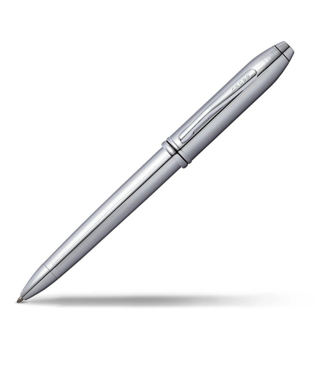 Cross Townsend Ballpoint Pen, Lustrous Chrome Elegant Design Luxury Gift Box