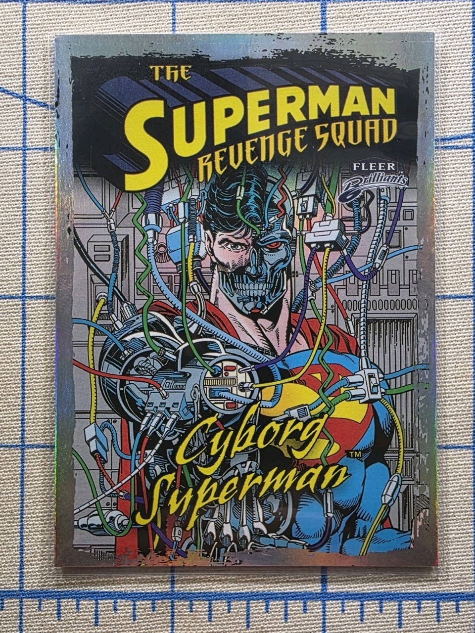 Fleer Brilliants – Cyborg Superman RS-8 – The Superman Revenge Squad – Card