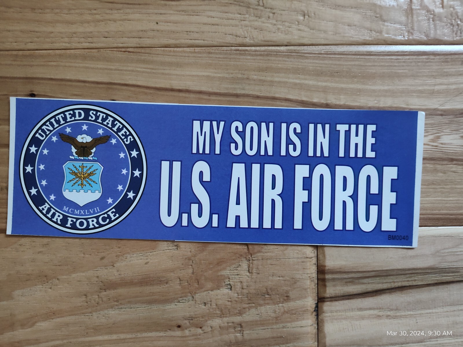 3X9″ Decal Sticker Military Proud Patriot My Son is in the Air Force
