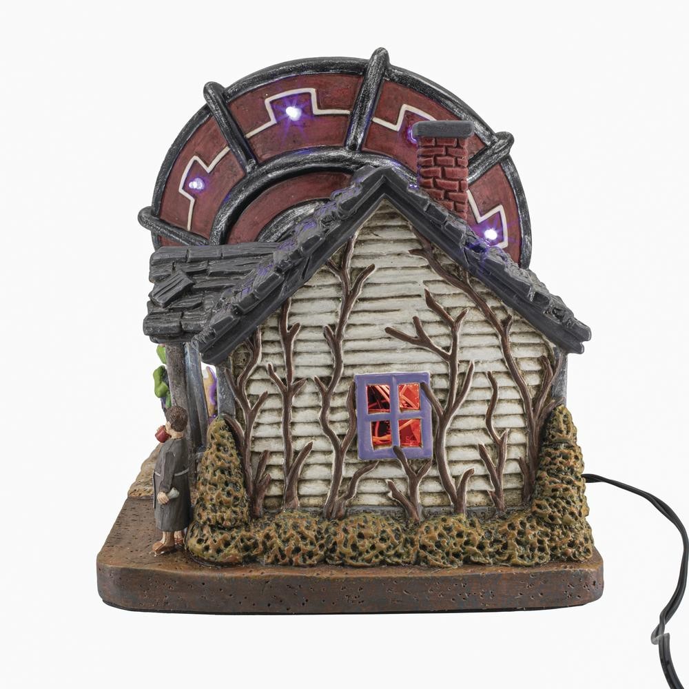 No Landing Zone Alien Theme Spooky Halloween Village Multi-Color LED Lights