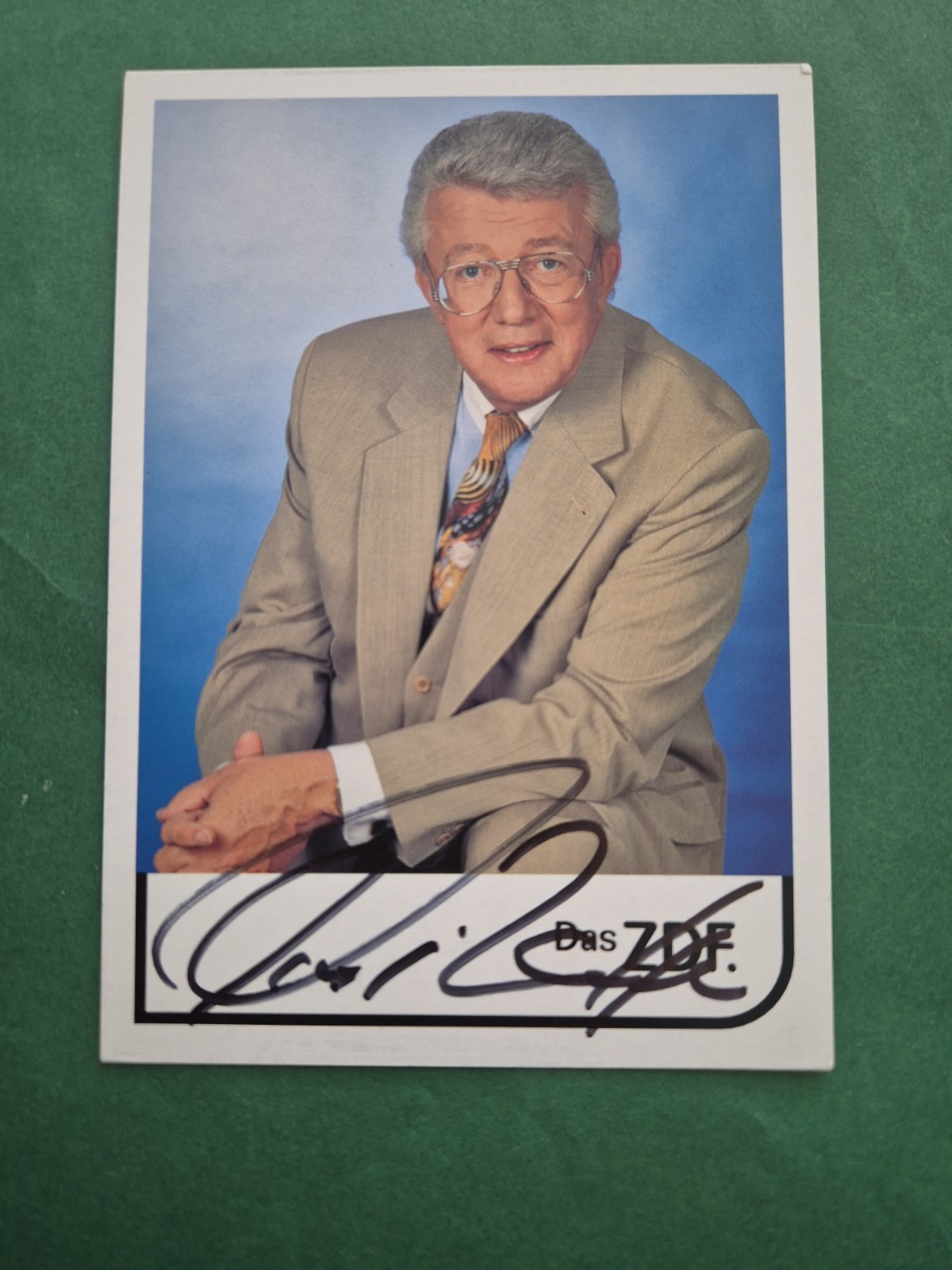 Dieter Thomas Heck, music, autograph card