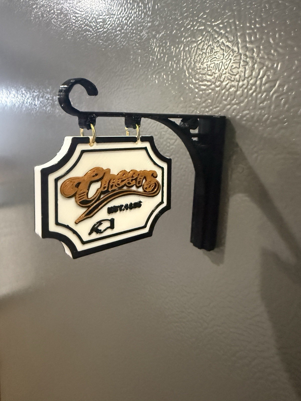 Cheers TV Show Sign Refrigerator Magnet 3D Printed Bar Sign Decor