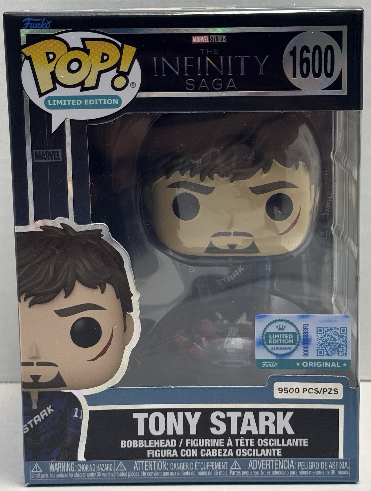Funko Pop! 1600 TONY STARK Marvel Infinity Saga Iron Man Limited Edition 9500