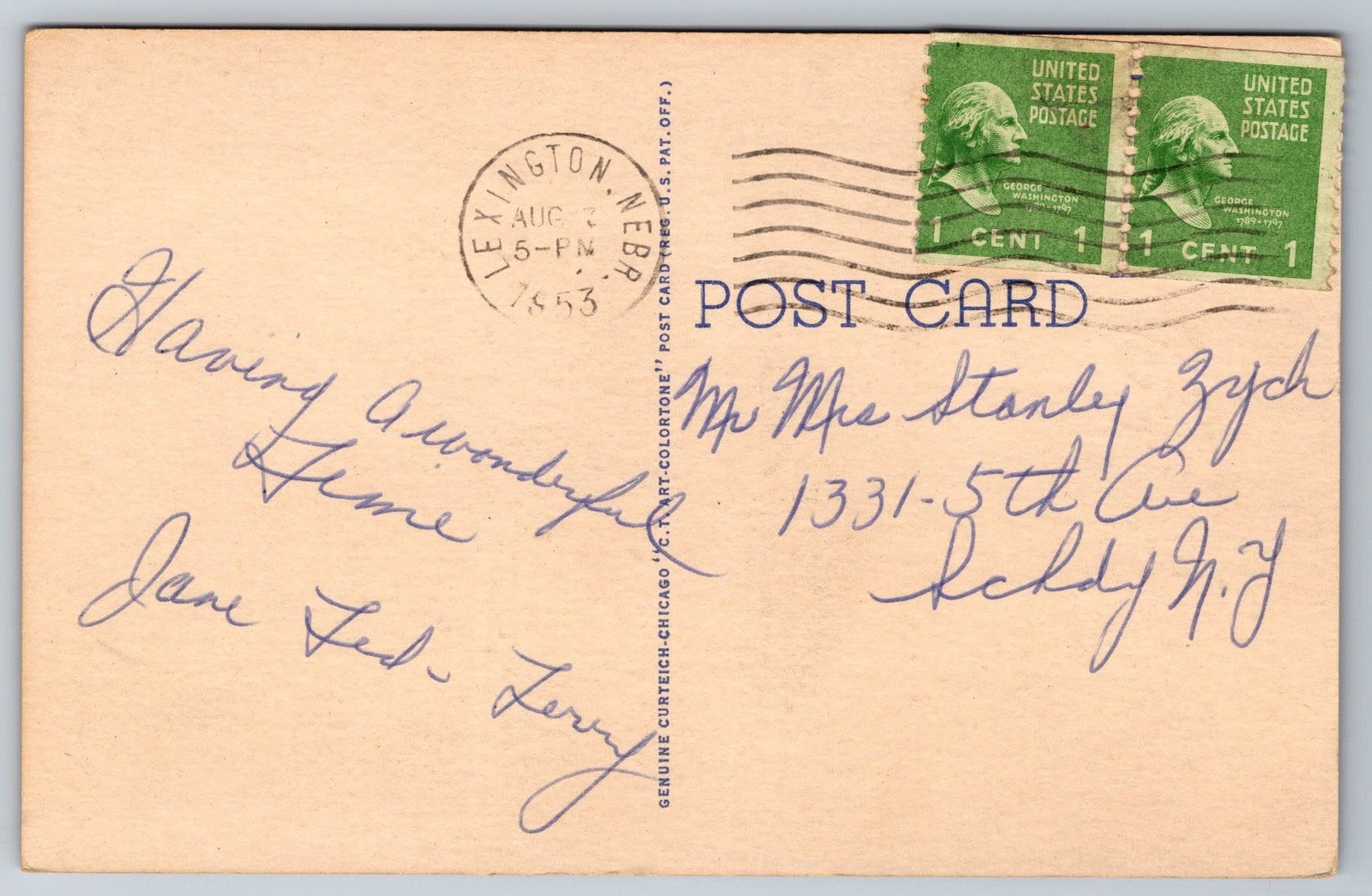 Boys Town Nebraska He Ain’t Heavy Father Vintage Postcard 1953