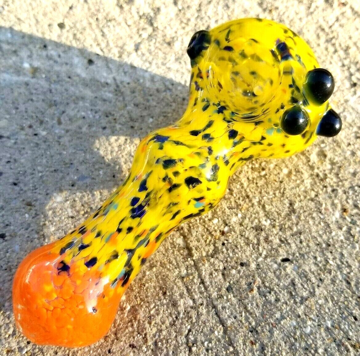 4″-5″ Thick And Heavy Color Burst Tobacco Glass Hand Pipe Glass Pipes Glass Pipe