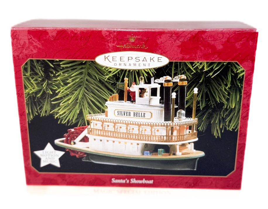 1997 Hallmark Keepsake Santa’s Showboat Magic Special Series Ornament 5″ Boxed