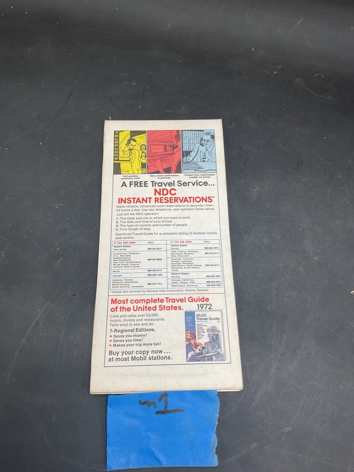 Mobil Oil Vintage Eastern United States Travel Map