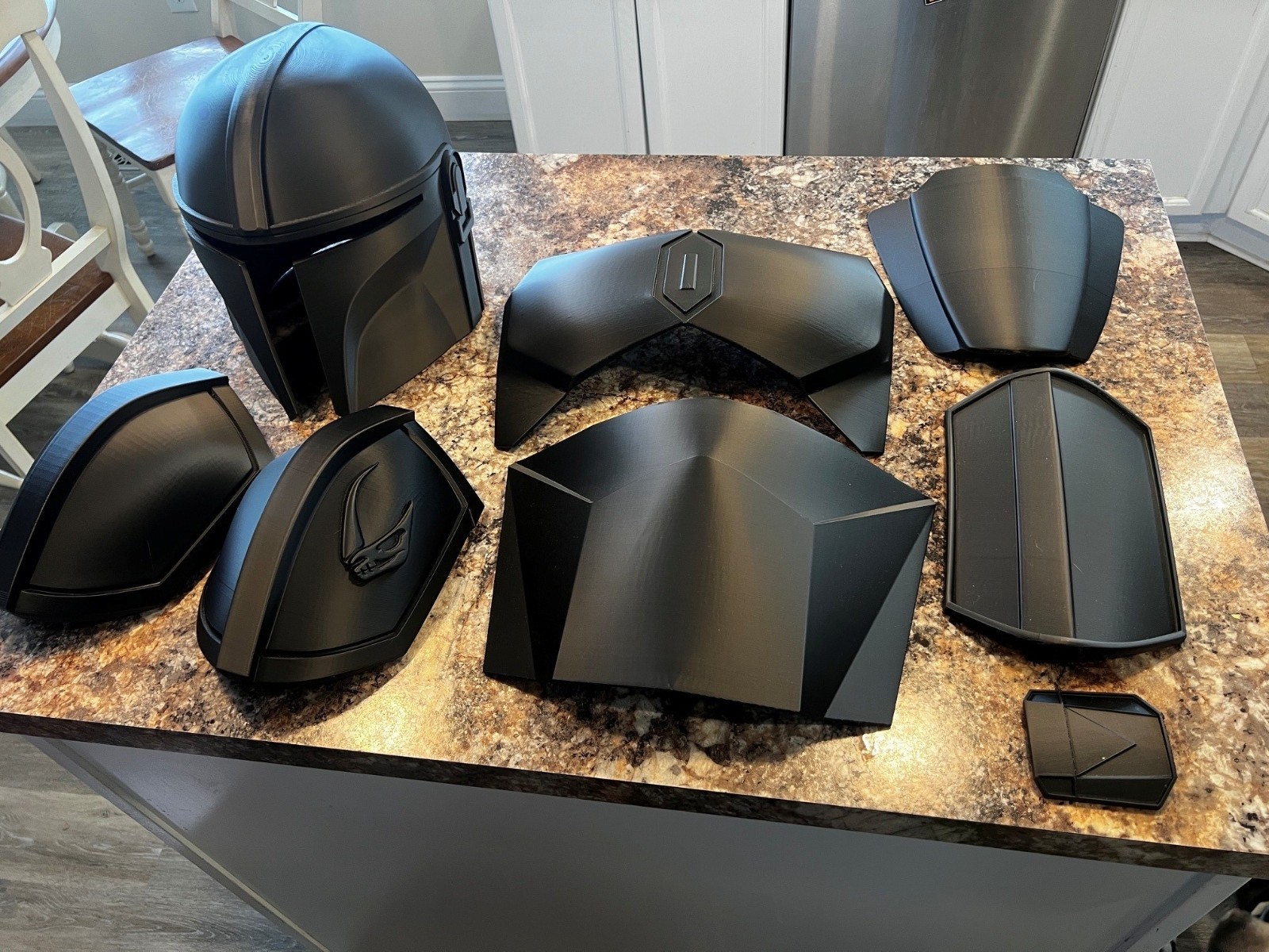 Star Wars The Mandalorian 3D Printed Full Armor For Cosplay – Black