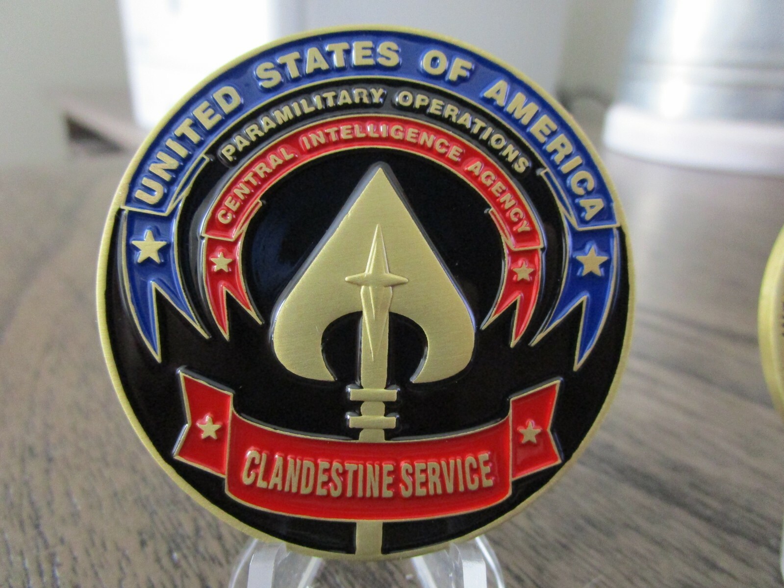 CIA Covert Special Operations Clandestine Service Lethal HUMINT Challenge Coin