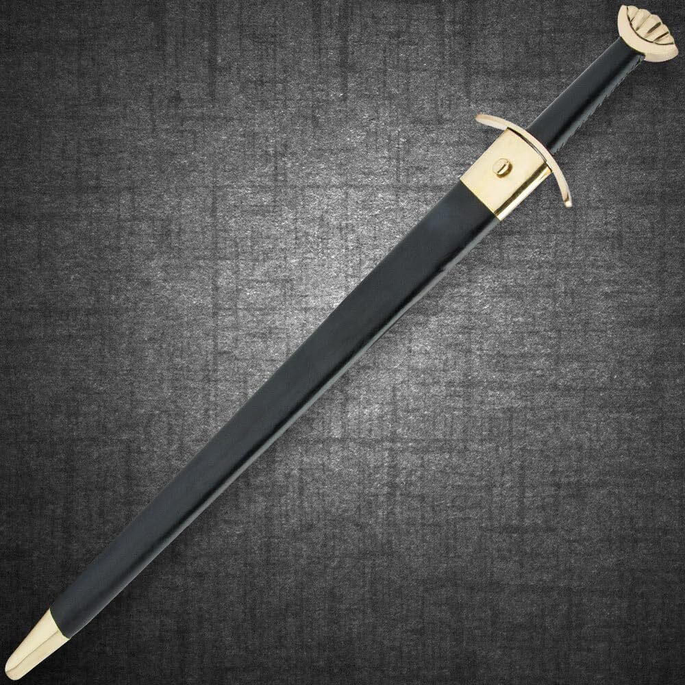Norseman Viking Long Sword | 30″ Carbon Steel Blade | Leather Scabbard | 36 1/2″