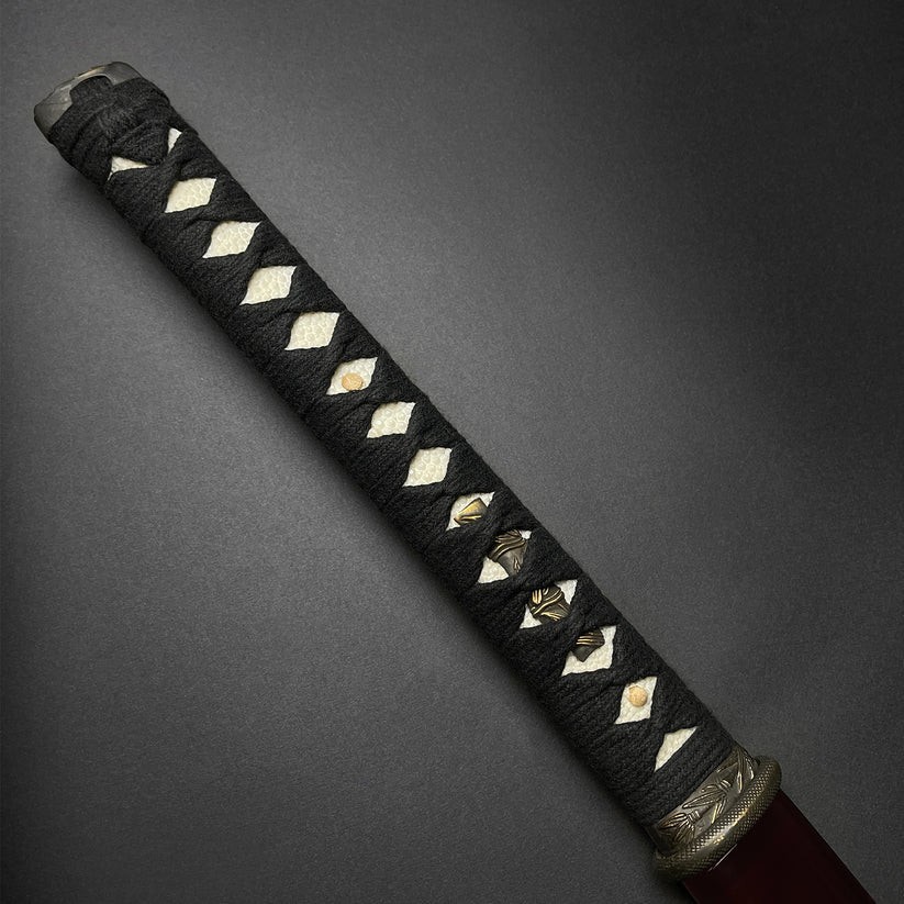 Musashi Bamboo „Fast Cutter“ Lightweight Hand Forged Burgundy Katana Sword