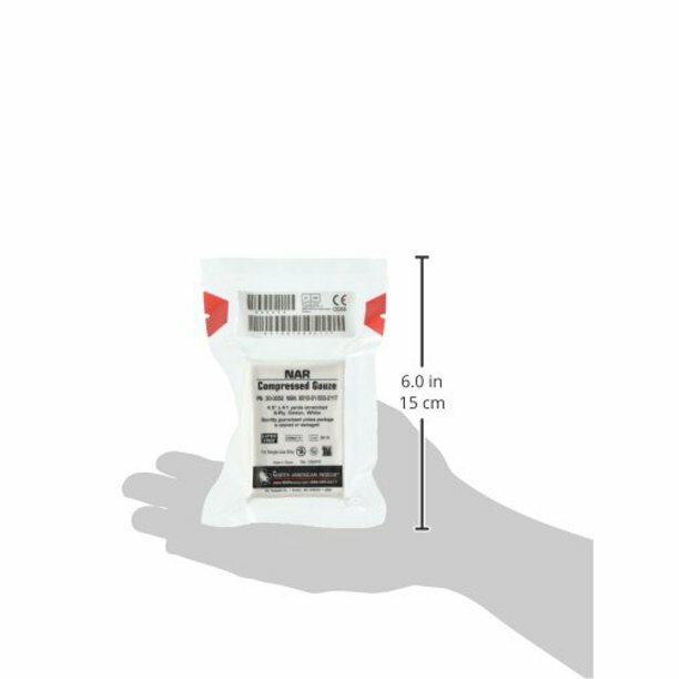 NAR Compressed Gauze 4.5 in. x 4.1 yd Sterile, 6-ply 30-0052