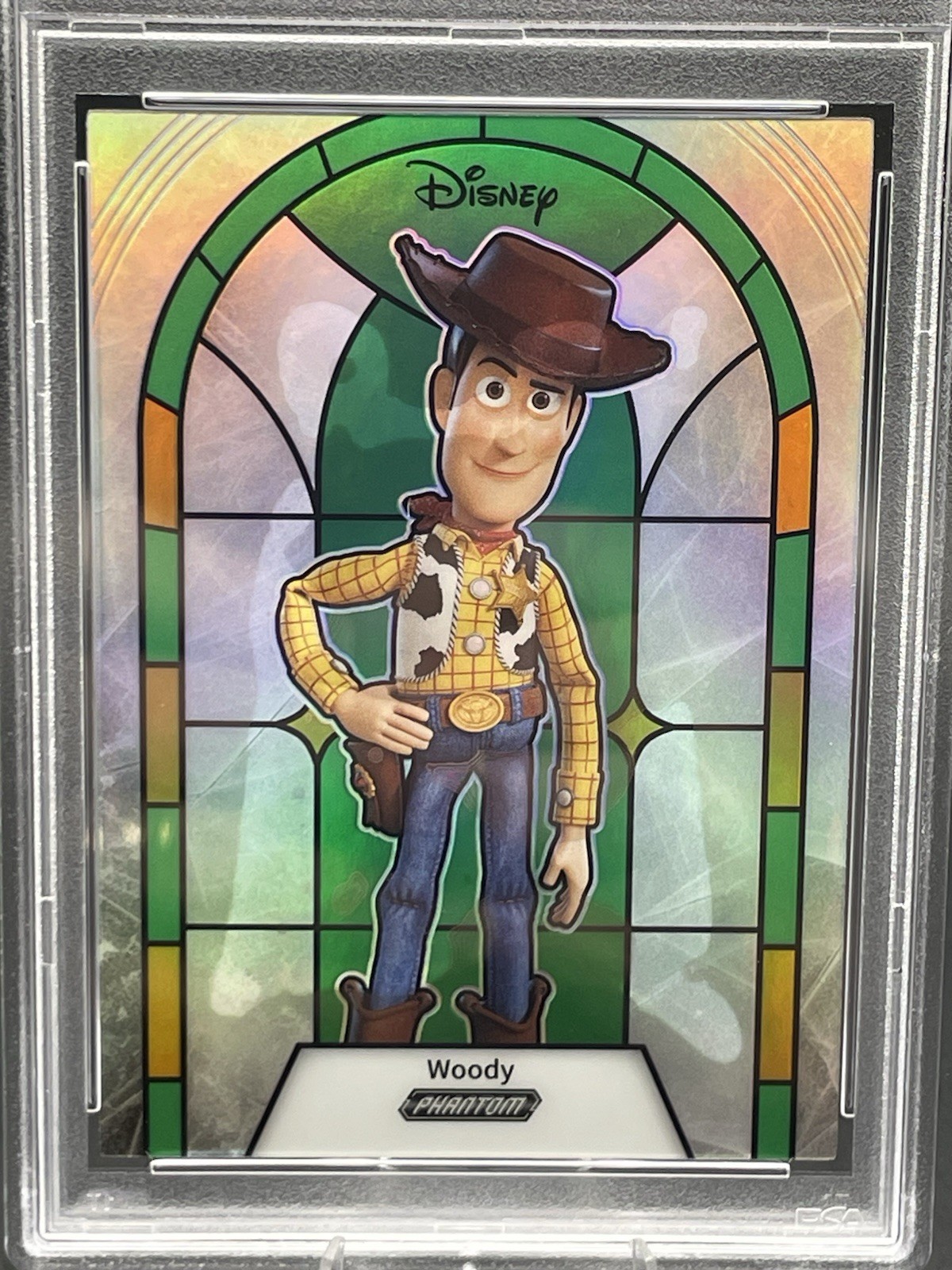 2025 Kakawow Phantom Disney WOODY Stained Glass Green /20 PSA 10 GEM MINT