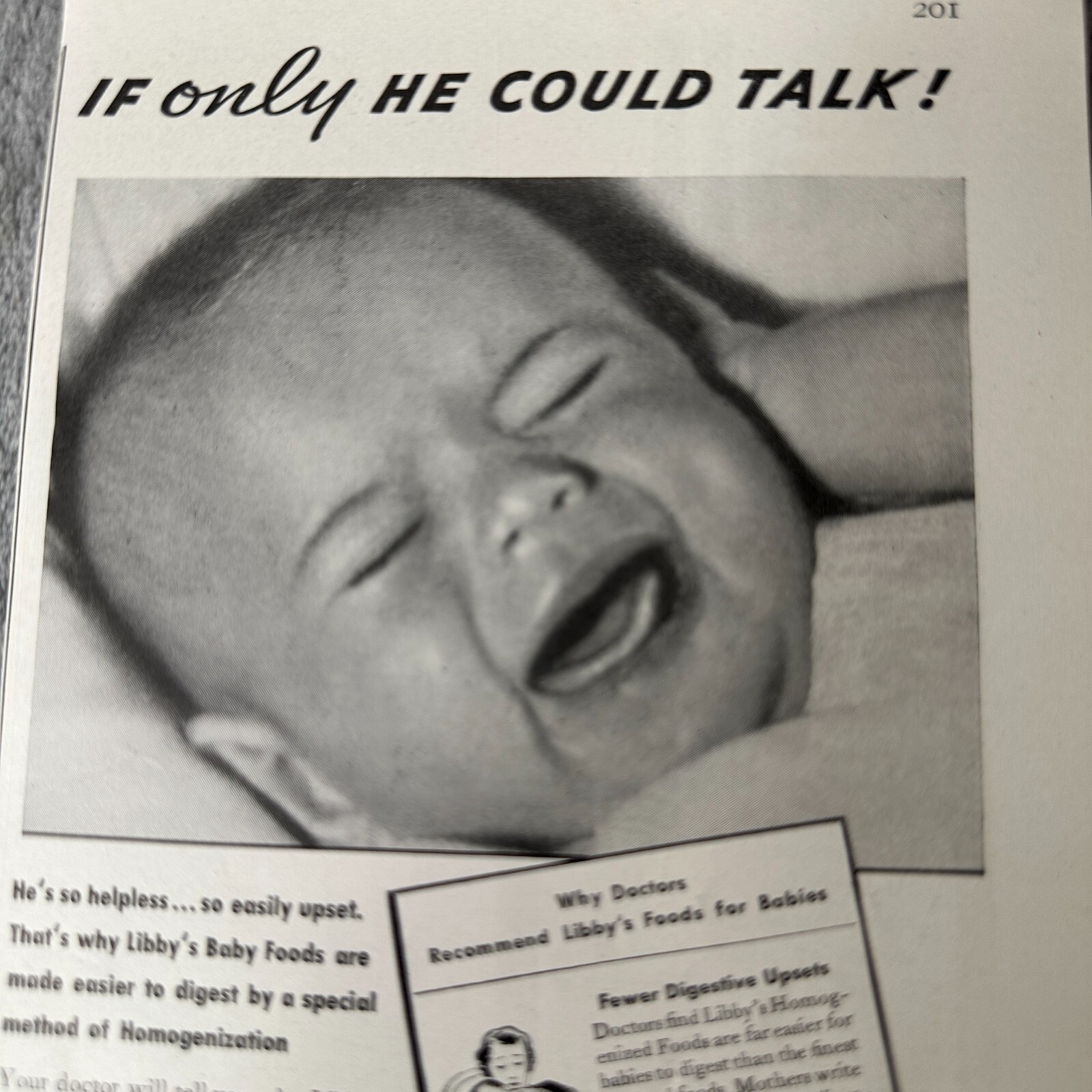 1930s Libbys Baby Food Vintage Print Ad Parenting Nursery History 1936 Retro Art