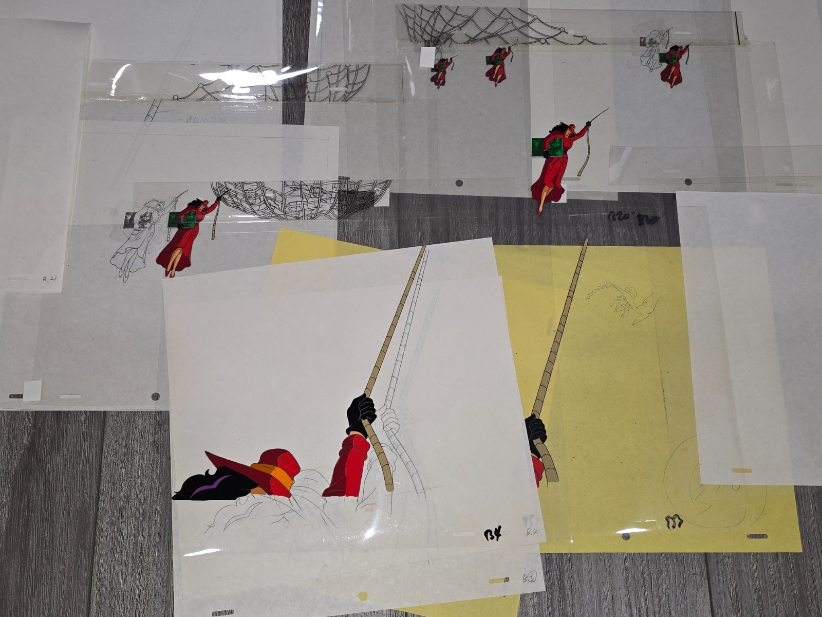 Large Lot WHERE ON EARTH IS CARMEN SANDIEGO Production Animation Cels & Drawings