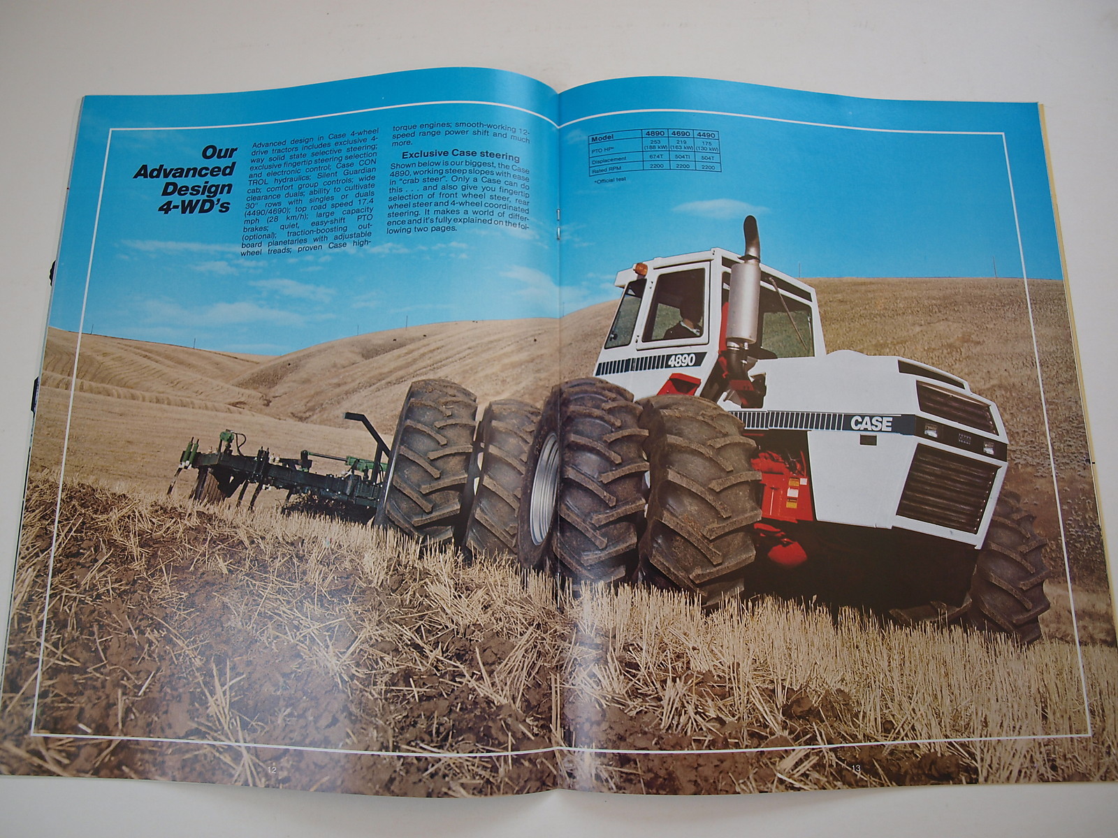 Case ’80 Tractor Buyer’s Guide Brochure 2390 2590 4WD 4490 4690 4890+ 24 pg MINT