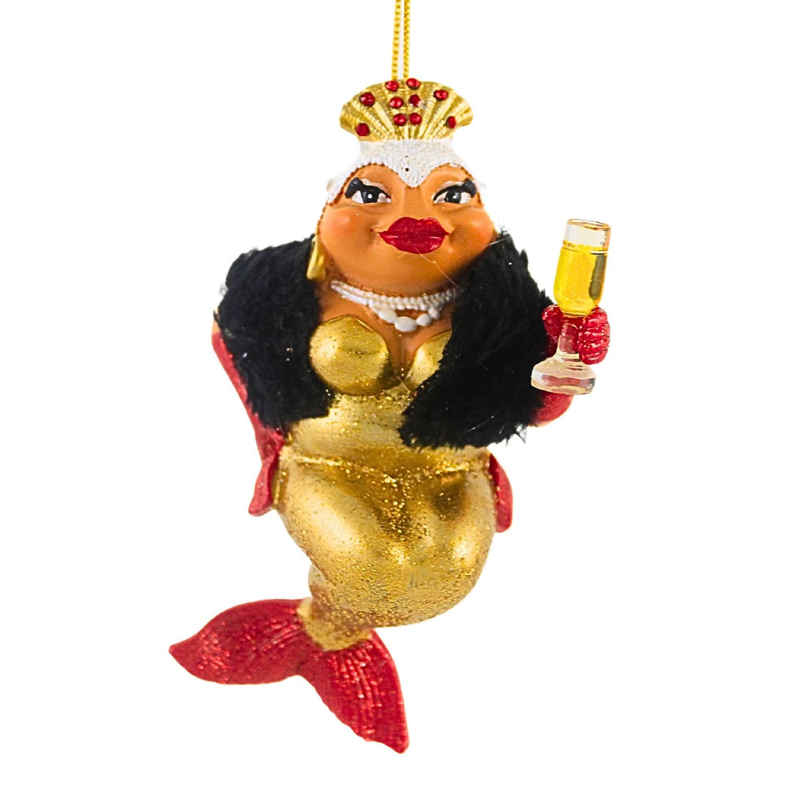 December Diamonds 4.25In Barbra, Polyresin, Mermaid Beverage 5555185