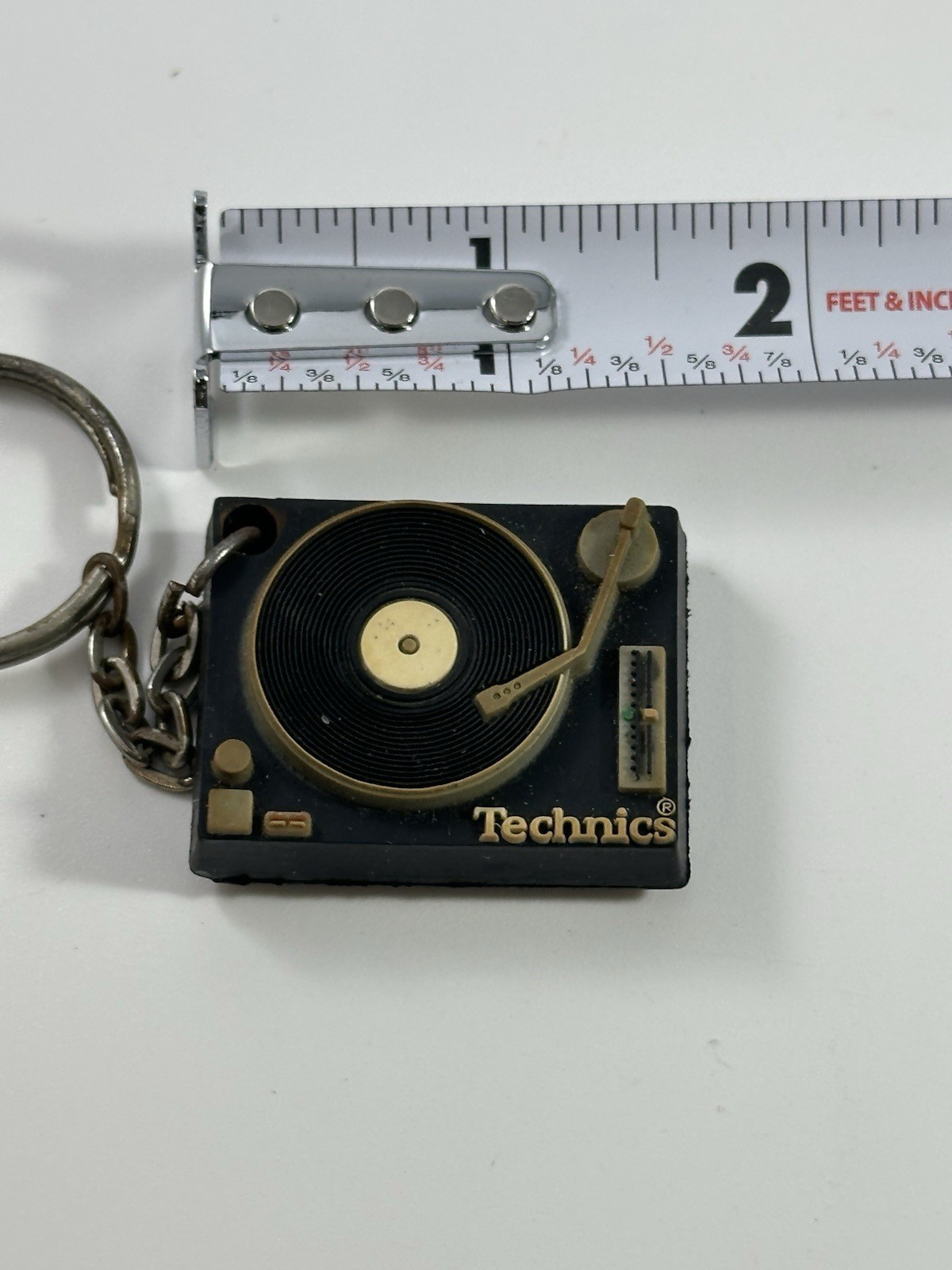 Technics 1210 Turntable Rubber Keychain DJ Record Player