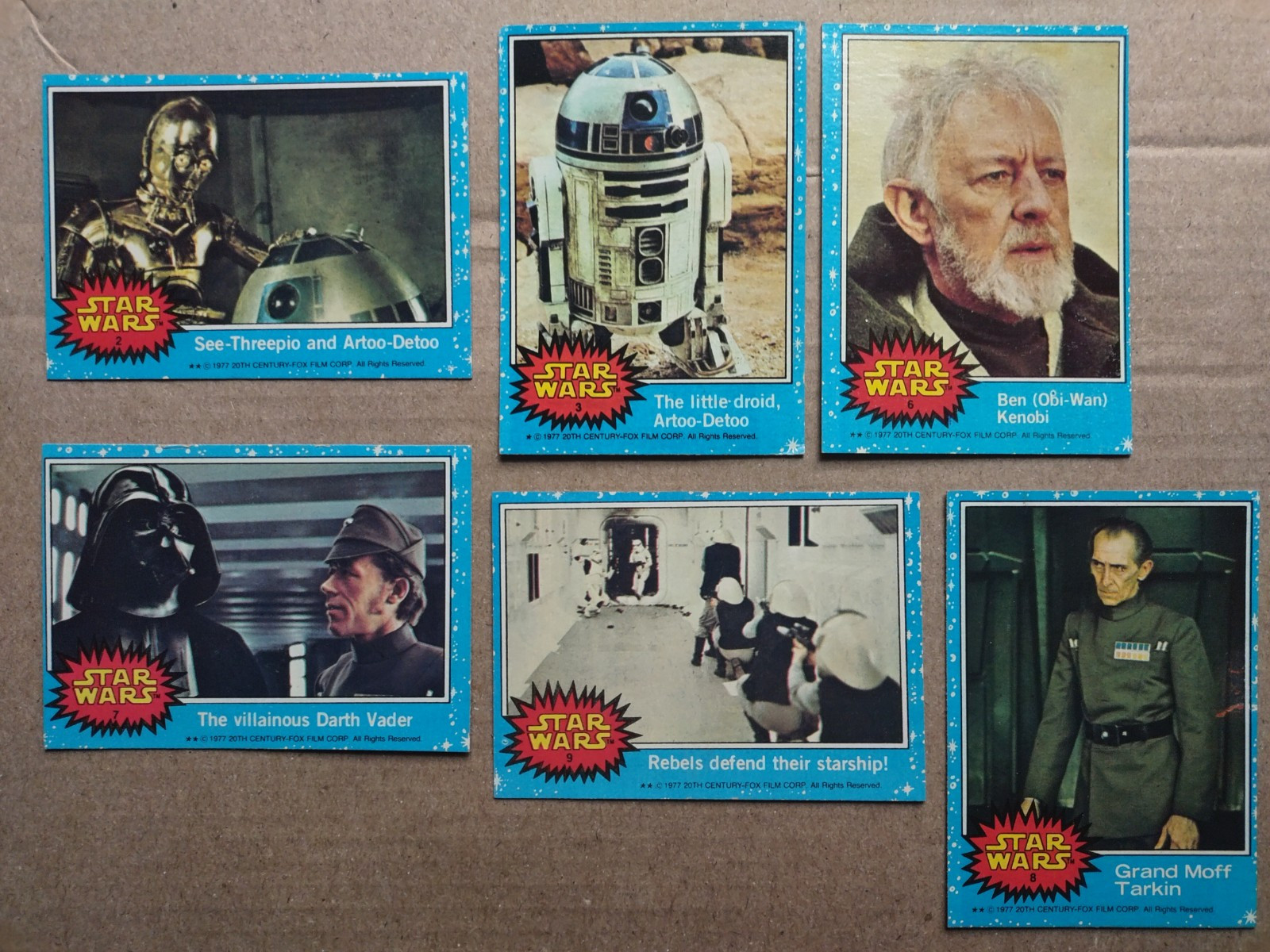 1977 Topps Star Wars Trading Cards singles EX-NM U-Pick #1-66 FREE SHIPPING !!