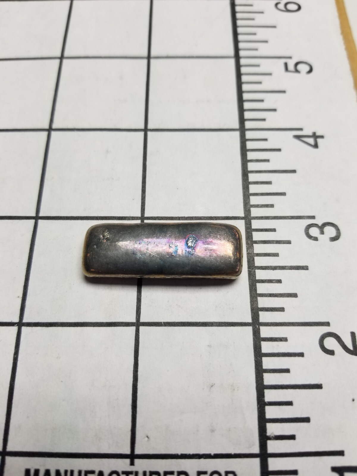 1/2 oz – Bismuth Metal BAR – Rectangle 99.99% Pure