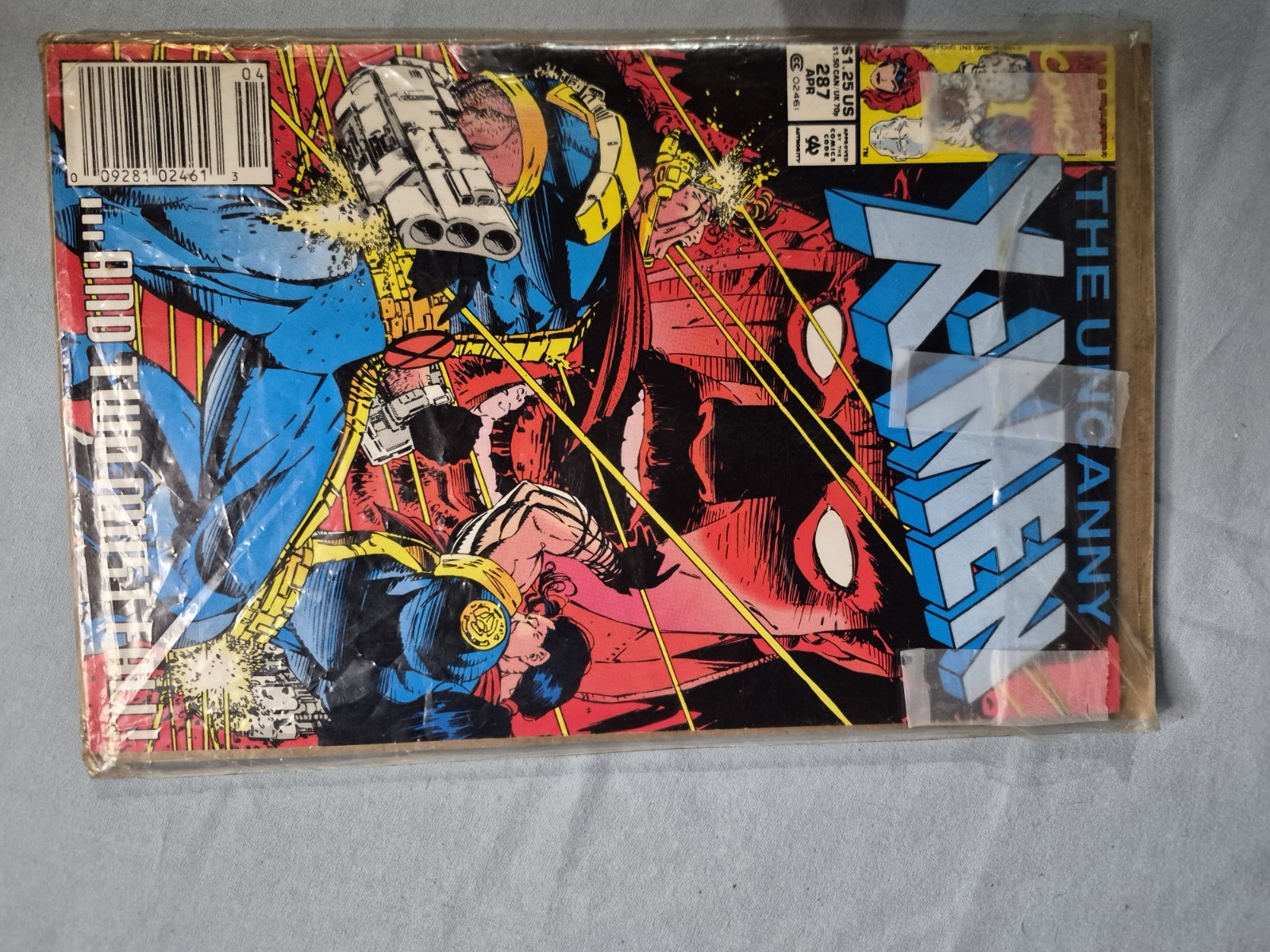 Uncanny X-Men 283 287 Lot Newsstand Edition 1st Full Bishop Sharp Corners Spines