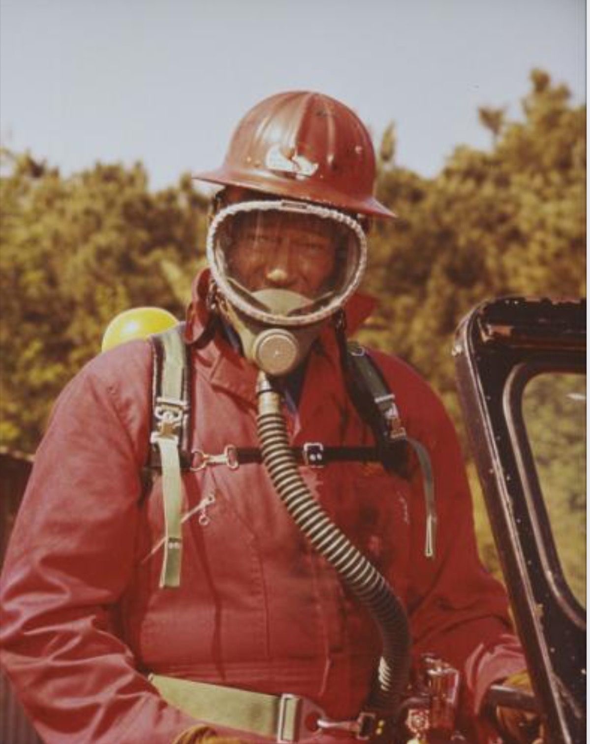 John Wayne 1968 “Hellfighters” Oil Well Firefighting Large Sticker 3 x 1-7/8