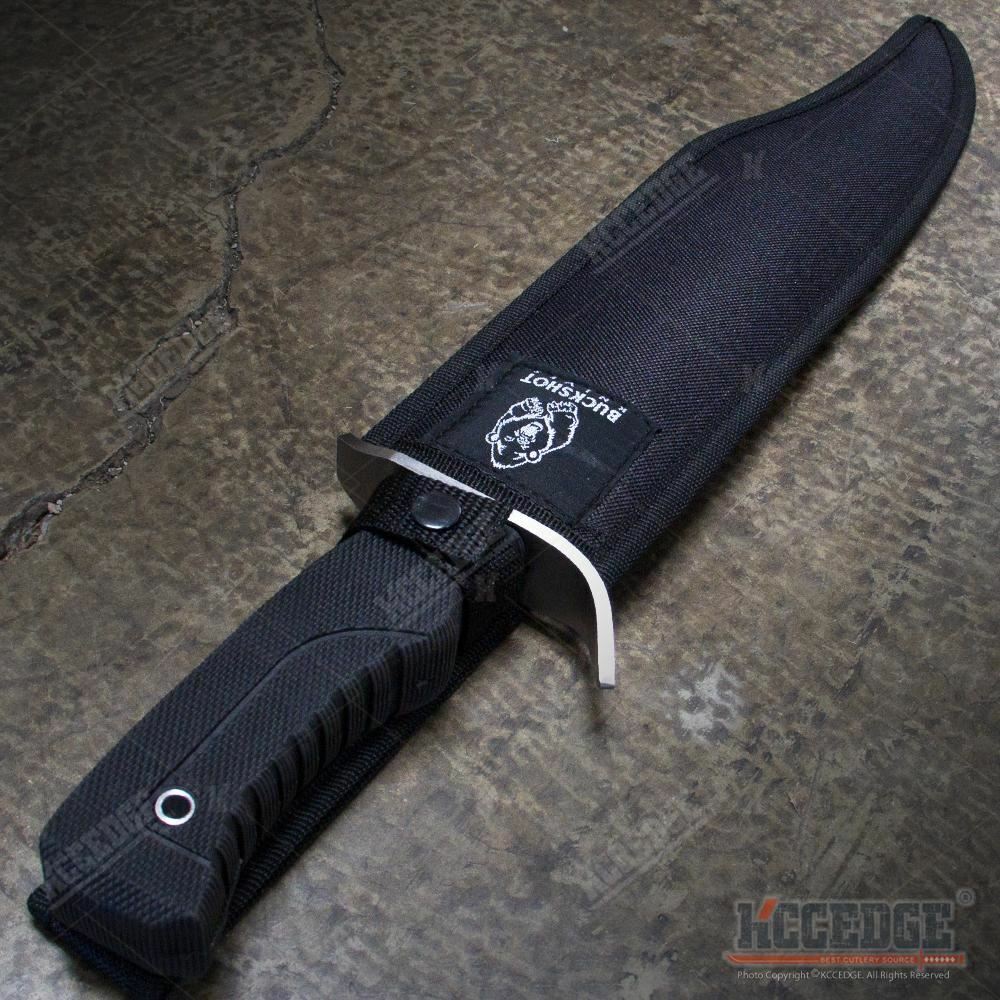 17″ Stainless Steel Razor Sharp Bowie Blade Hunting Tactical Knife with Sheath