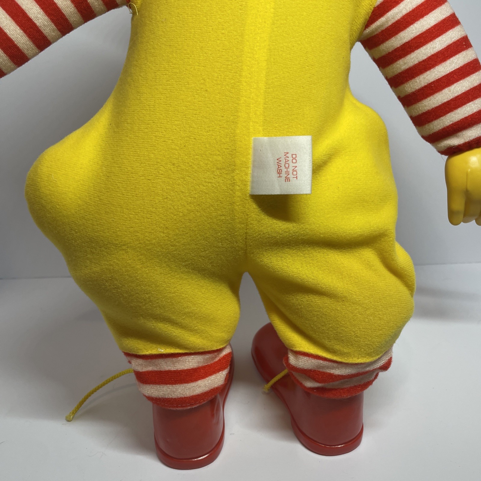 1978 Ronald McDonald 21″ Cloth Doll w/ Grimace Whistle Hasbro