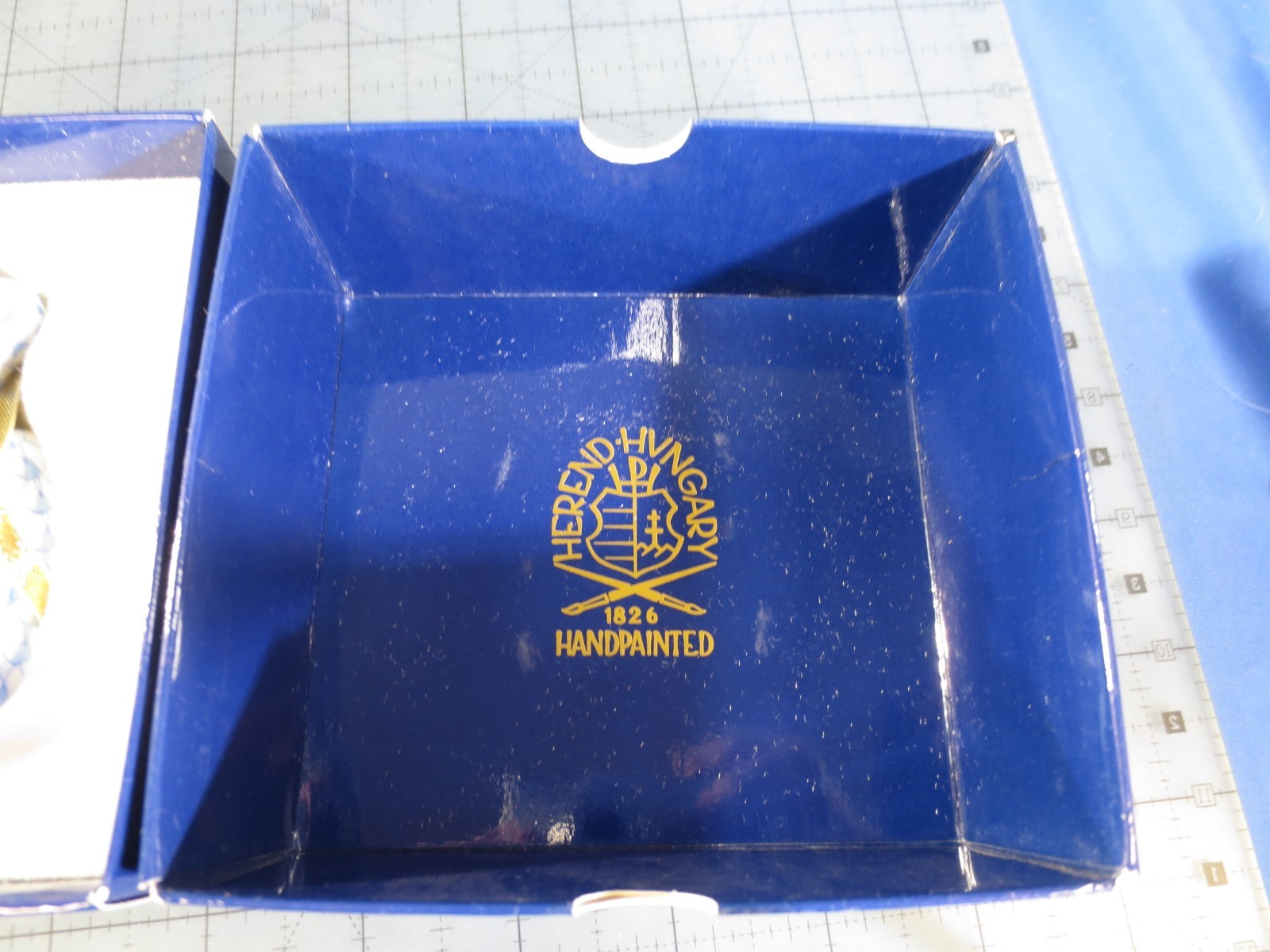 Herend Porcelain Teddy Bear ornament Figurine in box!