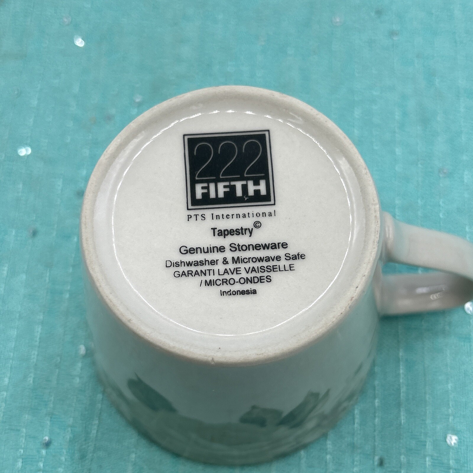 222 Fifth Tapestry Coffee Cup, Spring Floral Coffee Mug