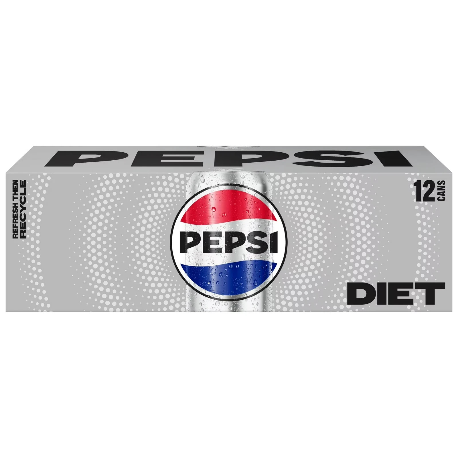 Diet Pepsi Cola Soda Pop 12 fl oz 12 Pack Cans Free Shipping