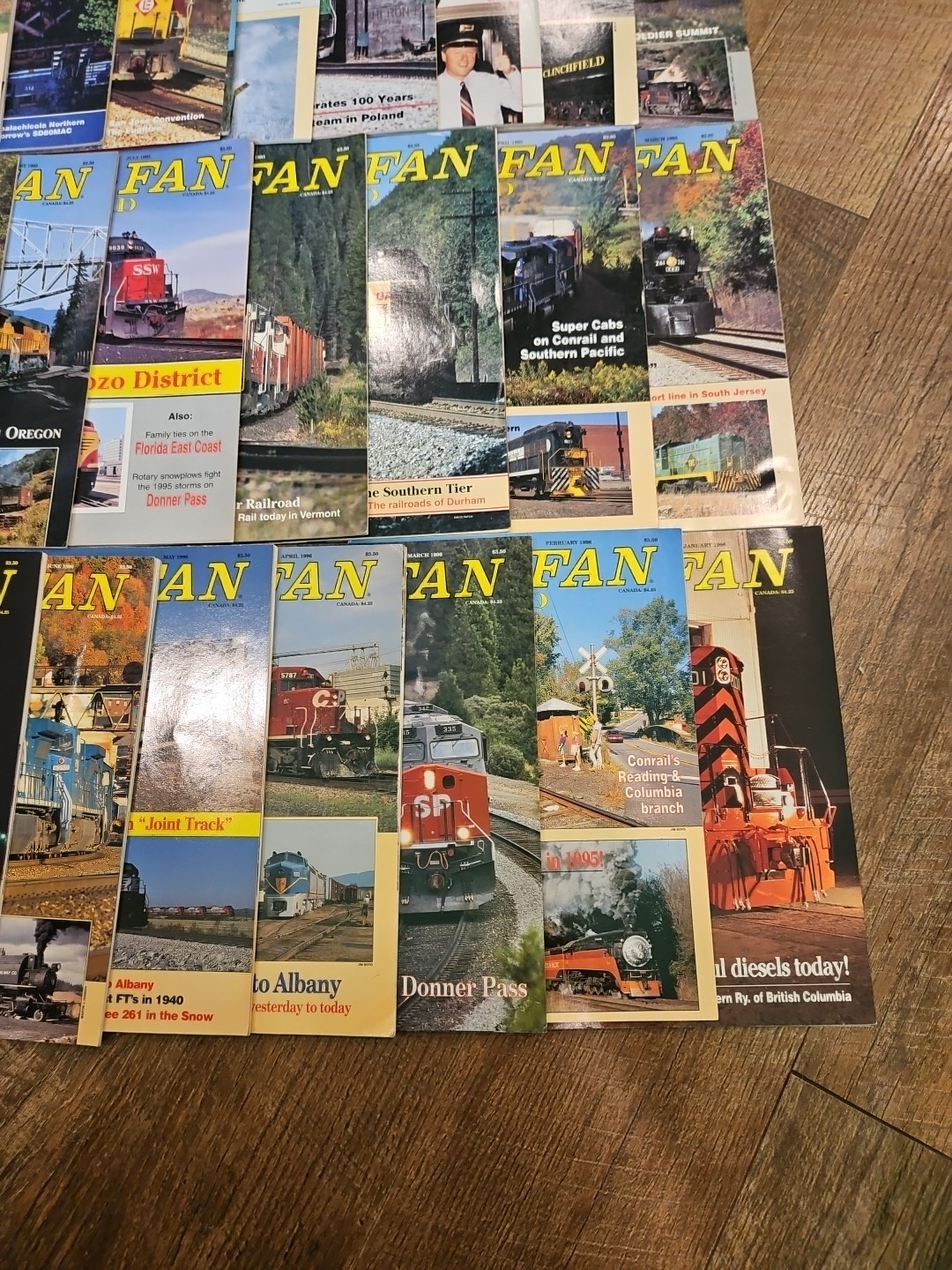 Railfan & Railroad Magazine Lot Of 50 1990-1999 No Duplicates
