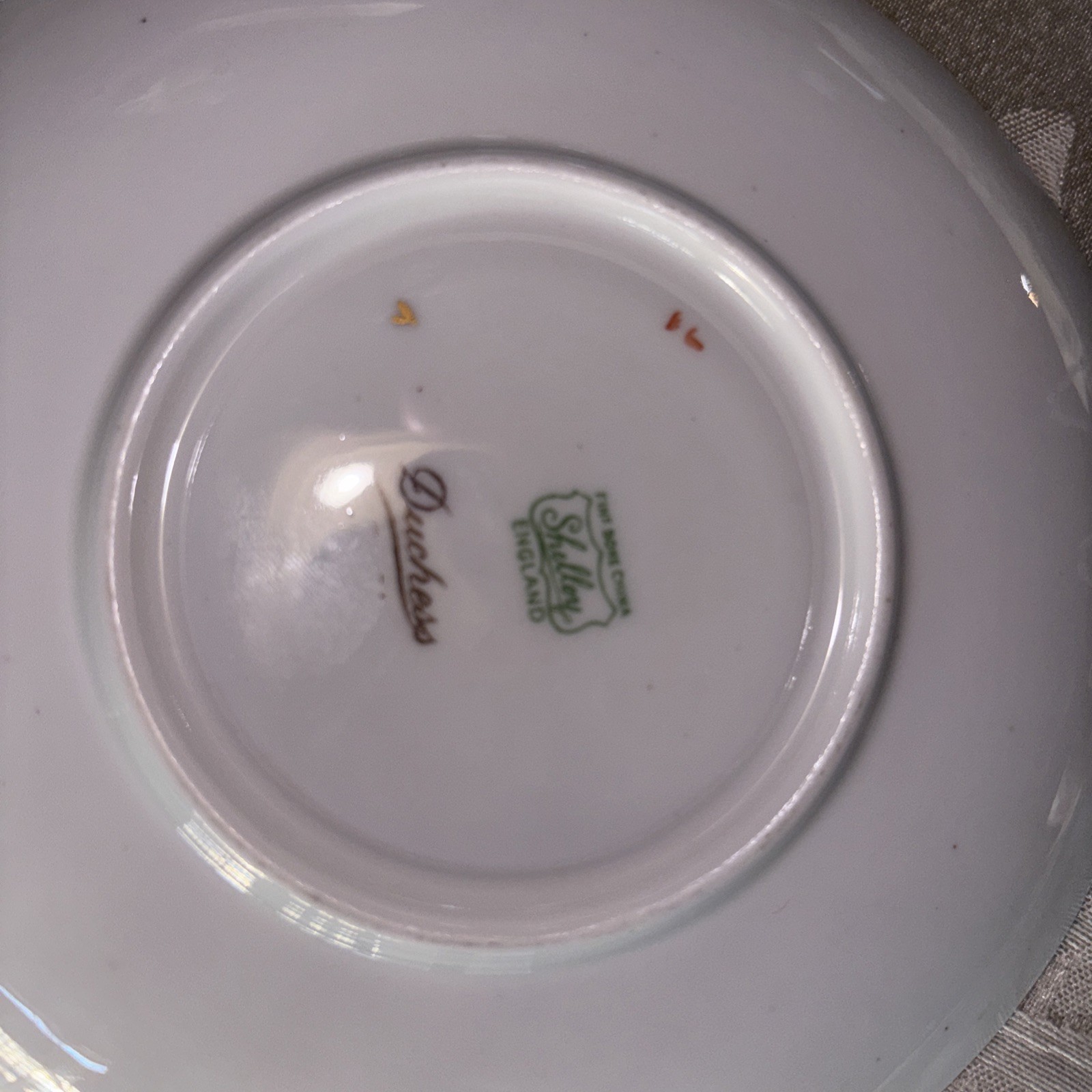 Shelley England Duchess Fine Bone Footed China Cup & Saucer Green