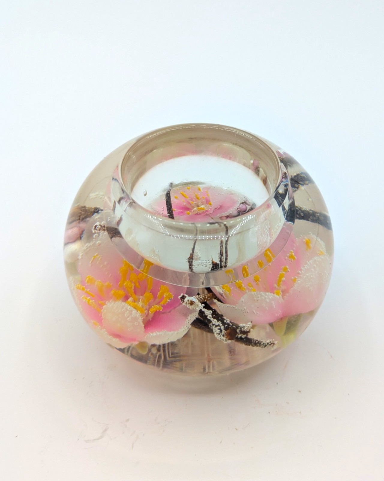 Gilde Dreamlight Sakura Handcrafted Made in Germany Candle Holder