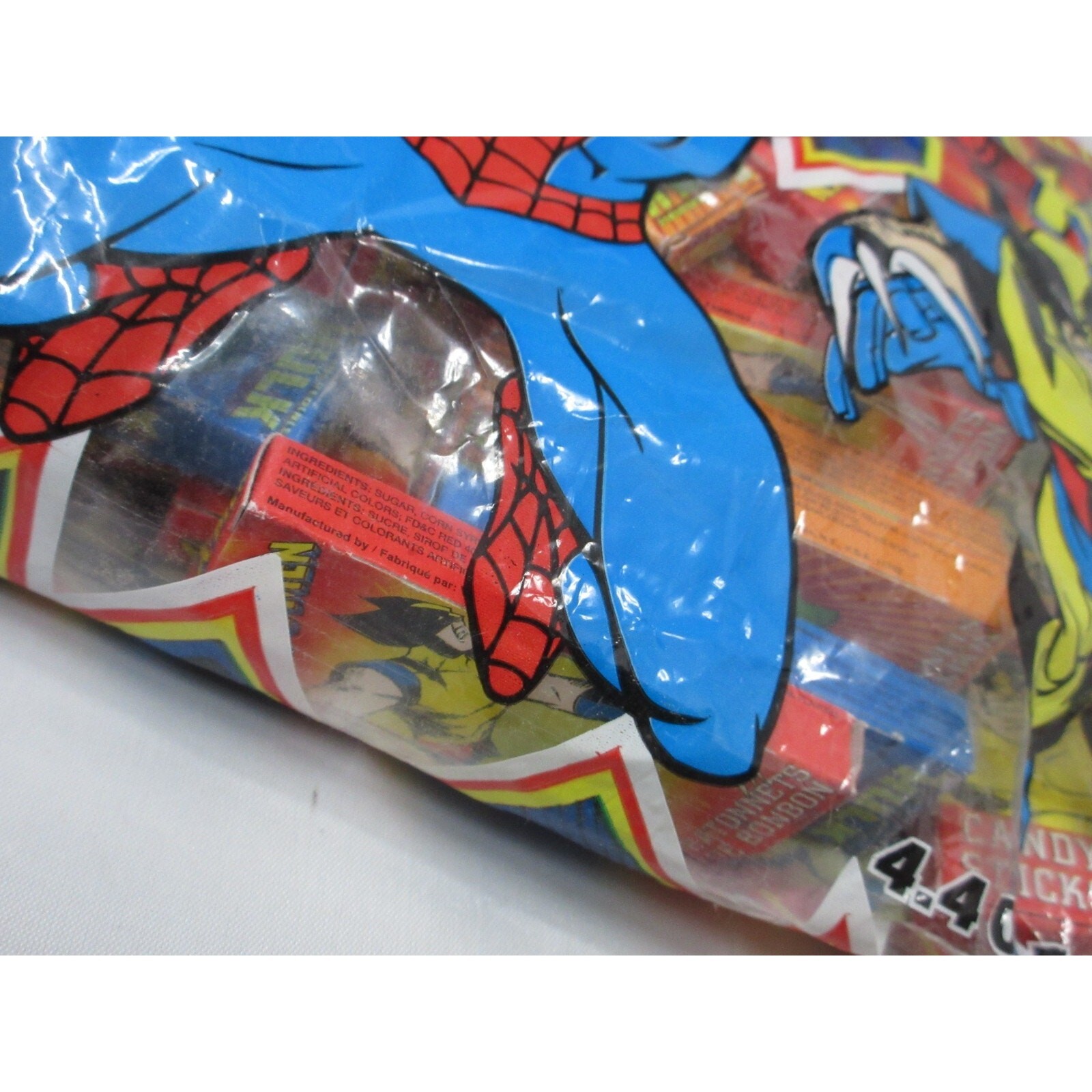 Vintage 1999 Spiderman Candy Sticks SEALED Bag 50ct Package 1990s Marvel