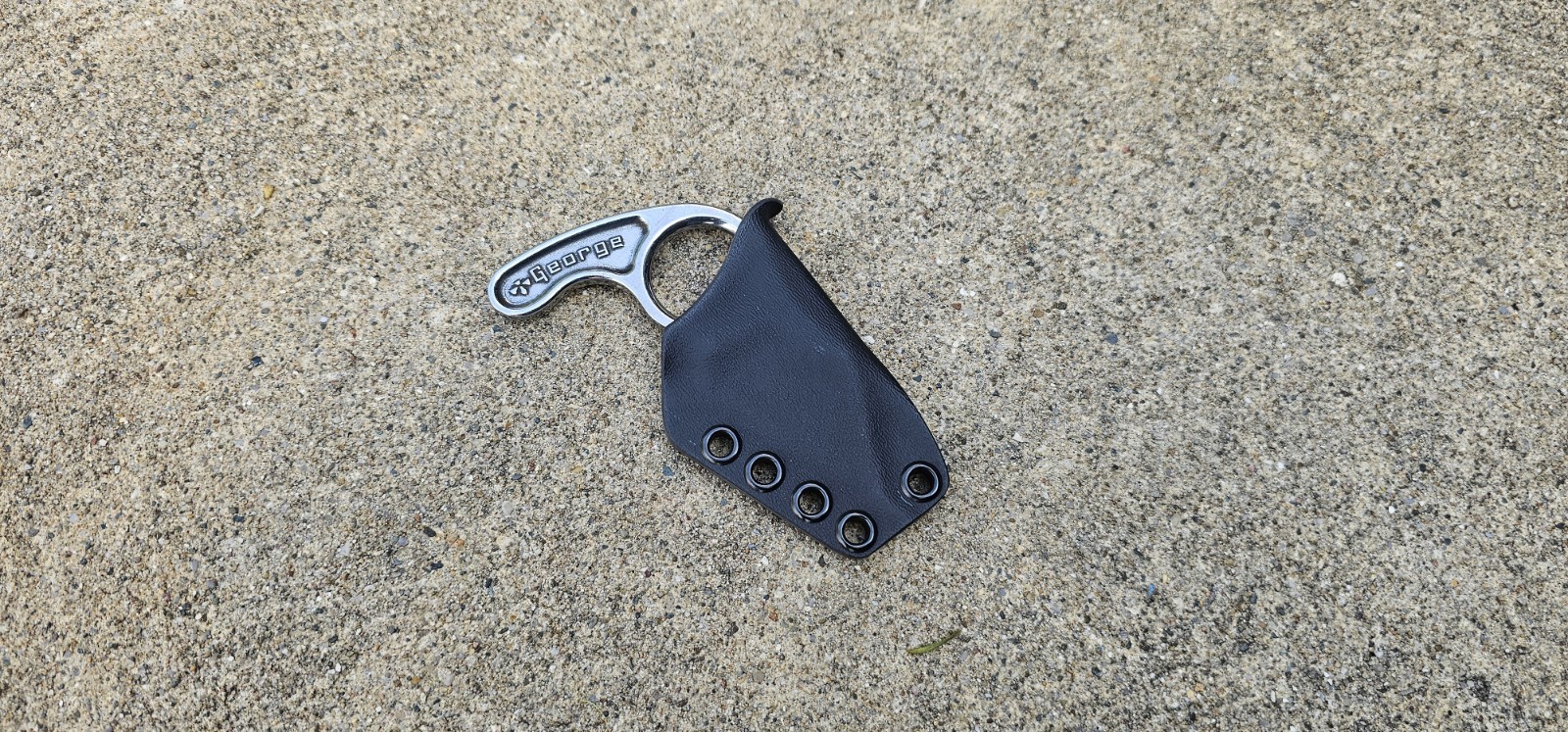 Ka-Bar „GEORGE ROSCOE“ kydex sheath, TACO Sheath (BK) Paracord Lanyard